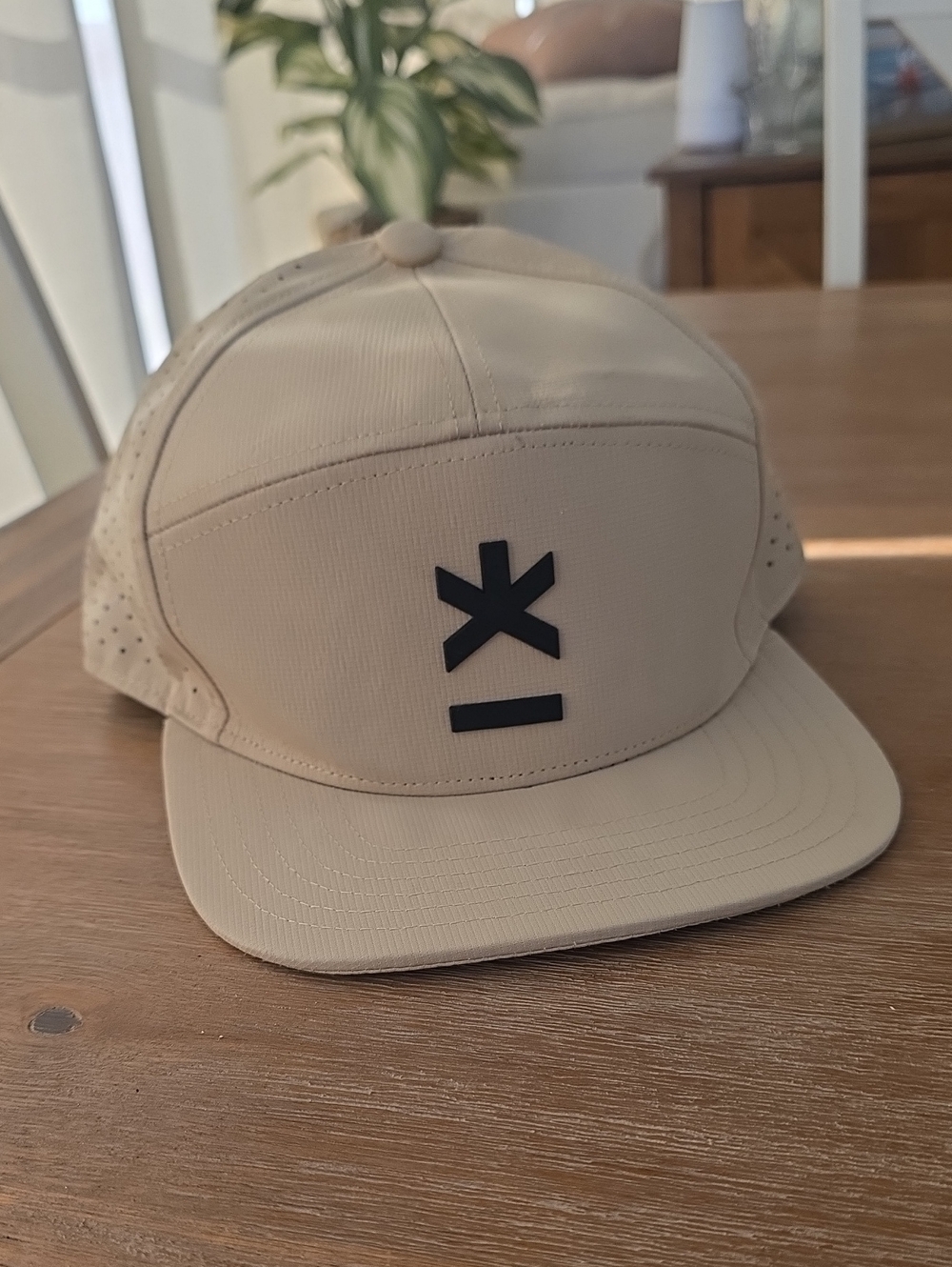 Lumio Men's Tan Snapback Hat with Black Logo